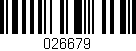 Código de barras (EAN, GTIN, SKU, ISBN): '026679'