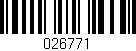 Código de barras (EAN, GTIN, SKU, ISBN): '026771'