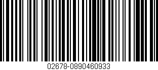 Código de barras (EAN, GTIN, SKU, ISBN): '02678-0890460933'