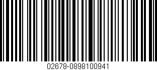 Código de barras (EAN, GTIN, SKU, ISBN): '02678-0898100941'