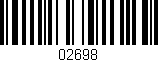 Código de barras (EAN, GTIN, SKU, ISBN): '02698'