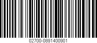 Código de barras (EAN, GTIN, SKU, ISBN): '02700-0891400901'