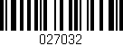 Código de barras (EAN, GTIN, SKU, ISBN): '027032'