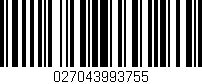 Código de barras (EAN, GTIN, SKU, ISBN): '027043993755'