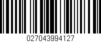 Código de barras (EAN, GTIN, SKU, ISBN): '027043994127'