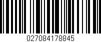 Código de barras (EAN, GTIN, SKU, ISBN): '027084178845'