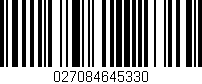 Código de barras (EAN, GTIN, SKU, ISBN): '027084645330'