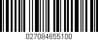 Código de barras (EAN, GTIN, SKU, ISBN): '027084655100'
