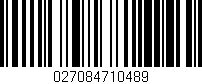 Código de barras (EAN, GTIN, SKU, ISBN): '027084710489'