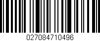 Código de barras (EAN, GTIN, SKU, ISBN): '027084710496'