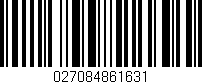 Código de barras (EAN, GTIN, SKU, ISBN): '027084861631'