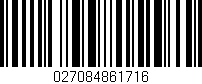 Código de barras (EAN, GTIN, SKU, ISBN): '027084861716'