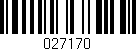 Código de barras (EAN, GTIN, SKU, ISBN): '027170'