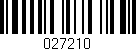 Código de barras (EAN, GTIN, SKU, ISBN): '027210'