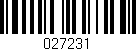 Código de barras (EAN, GTIN, SKU, ISBN): '027231'