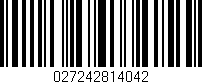 Código de barras (EAN, GTIN, SKU, ISBN): '027242814042'