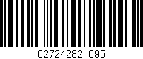 Código de barras (EAN, GTIN, SKU, ISBN): '027242821095'