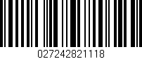 Código de barras (EAN, GTIN, SKU, ISBN): '027242821118'