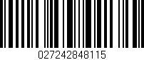 Código de barras (EAN, GTIN, SKU, ISBN): '027242848115'