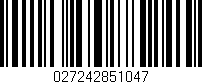 Código de barras (EAN, GTIN, SKU, ISBN): '027242851047'