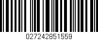 Código de barras (EAN, GTIN, SKU, ISBN): '027242851559'