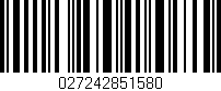 Código de barras (EAN, GTIN, SKU, ISBN): '027242851580'