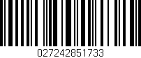 Código de barras (EAN, GTIN, SKU, ISBN): '027242851733'