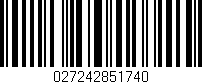 Código de barras (EAN, GTIN, SKU, ISBN): '027242851740'