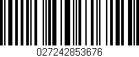 Código de barras (EAN, GTIN, SKU, ISBN): '027242853676'