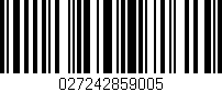 Código de barras (EAN, GTIN, SKU, ISBN): '027242859005'