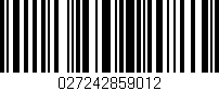 Código de barras (EAN, GTIN, SKU, ISBN): '027242859012'