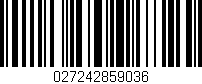 Código de barras (EAN, GTIN, SKU, ISBN): '027242859036'