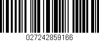 Código de barras (EAN, GTIN, SKU, ISBN): '027242859166'