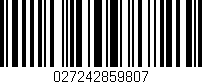 Código de barras (EAN, GTIN, SKU, ISBN): '027242859807'