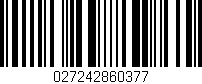 Código de barras (EAN, GTIN, SKU, ISBN): '027242860377'