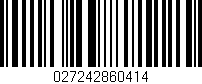 Código de barras (EAN, GTIN, SKU, ISBN): '027242860414'