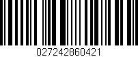 Código de barras (EAN, GTIN, SKU, ISBN): '027242860421'