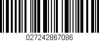 Código de barras (EAN, GTIN, SKU, ISBN): '027242867086'