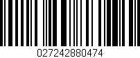 Código de barras (EAN, GTIN, SKU, ISBN): '027242880474'