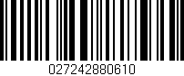 Código de barras (EAN, GTIN, SKU, ISBN): '027242880610'
