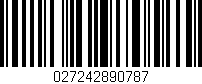 Código de barras (EAN, GTIN, SKU, ISBN): '027242890787'