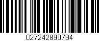 Código de barras (EAN, GTIN, SKU, ISBN): '027242890794'