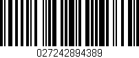Código de barras (EAN, GTIN, SKU, ISBN): '027242894389'