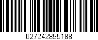 Código de barras (EAN, GTIN, SKU, ISBN): '027242895188'