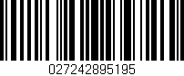 Código de barras (EAN, GTIN, SKU, ISBN): '027242895195'