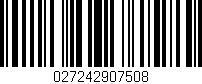 Código de barras (EAN, GTIN, SKU, ISBN): '027242907508'