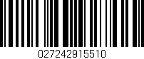 Código de barras (EAN, GTIN, SKU, ISBN): '027242915510'