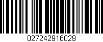 Código de barras (EAN, GTIN, SKU, ISBN): '027242916029'