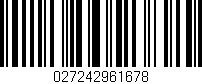 Código de barras (EAN, GTIN, SKU, ISBN): '027242961678'