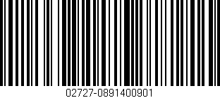 Código de barras (EAN, GTIN, SKU, ISBN): '02727-0891400901'